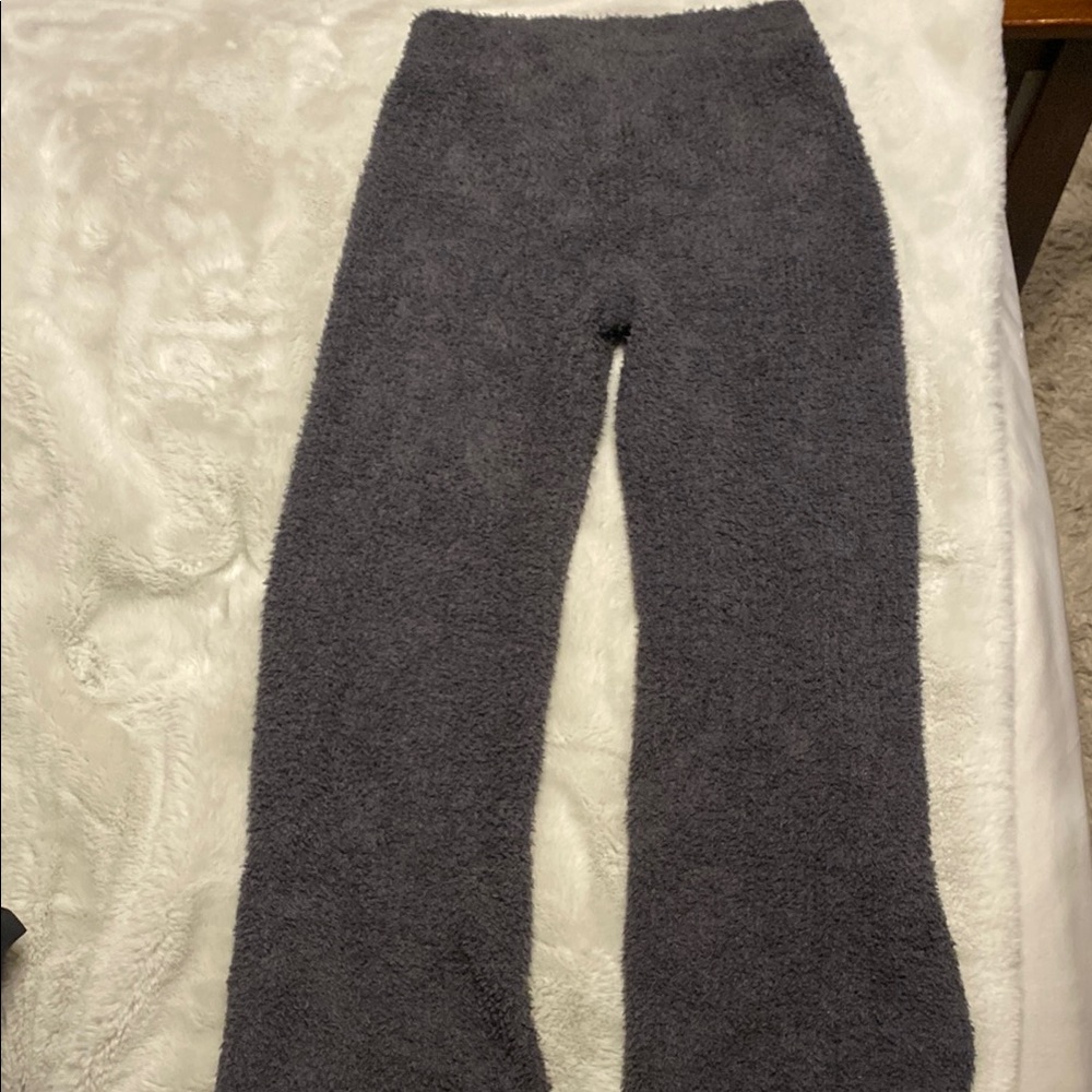 NWOT Aerie Cozy Gray Woman’s Fleece Pants - Picture 6 of 10